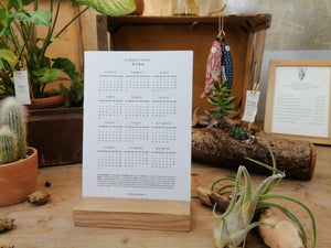 Invernadero Calendario da tavolo - Carta FSC